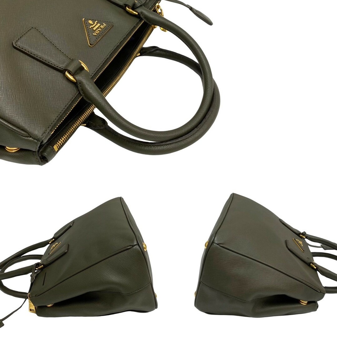 PRADA - 極 美品 袋付 PRADA プラダ 三角ロゴ 金具 サフィアーノレザー