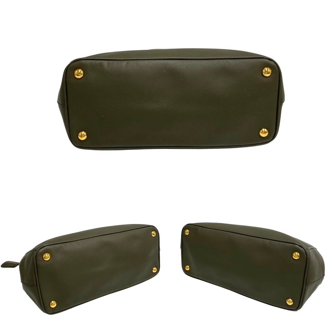 PRADA - 極 美品 袋付 PRADA プラダ 三角ロゴ 金具 サフィアーノレザー