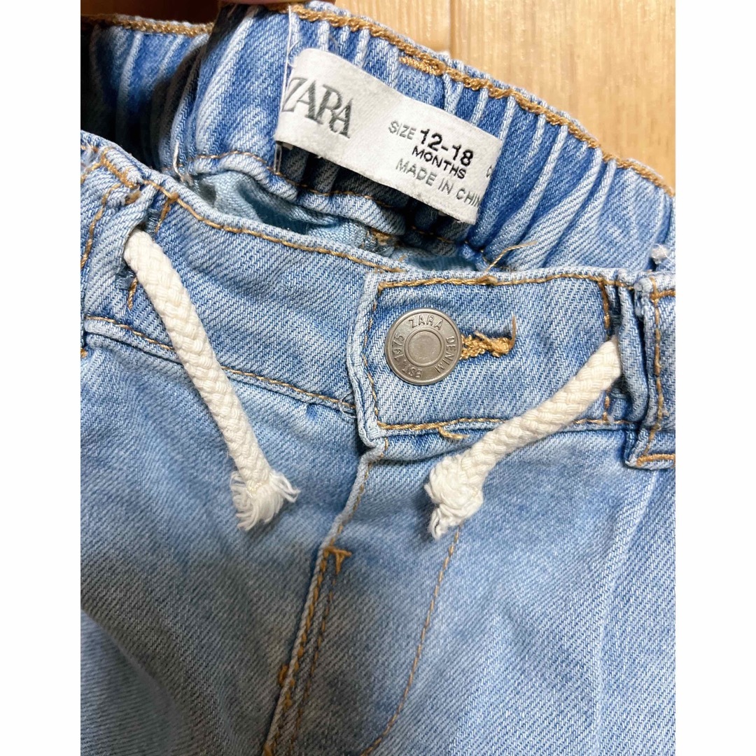 ZARA KIDS(ザラキッズ)のZARA ベビー 12-18m デニム キッズ/ベビー/マタニティのベビー服(~85cm)(パンツ)の商品写真