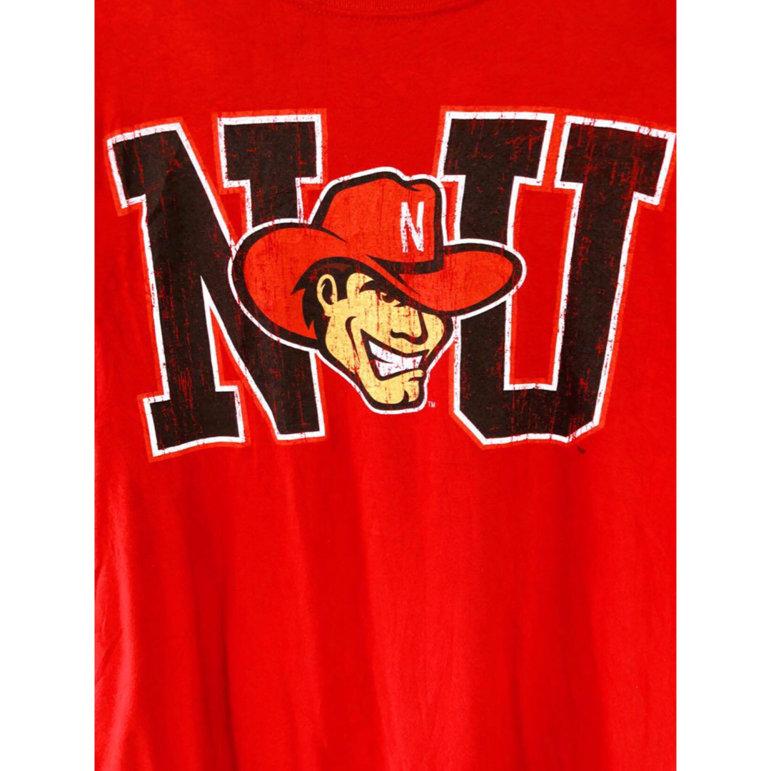 NCAA　ネブラスカ大学リンカーン校　ハスカーズ　Tシャツ　XL　赤　USA古着 メンズのトップス(Tシャツ/カットソー(半袖/袖なし))の商品写真