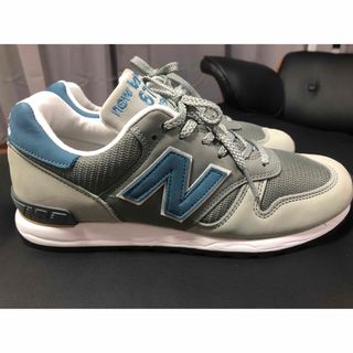 ニューバランス(New Balance)のM670BSG / スティールブルー・MADE IN UK・M1300カラー）(スニーカー)