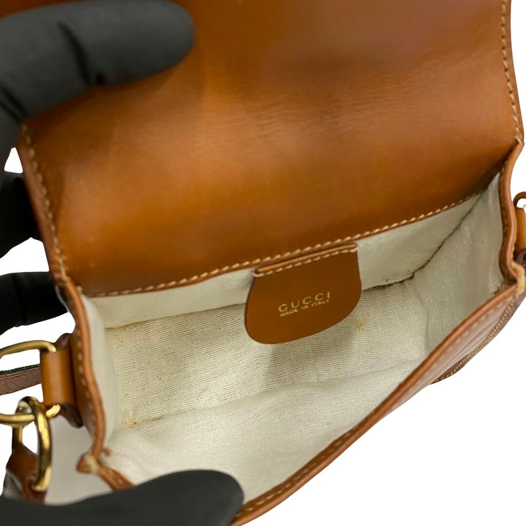 Gucci - 極 美品 GUCCI グッチ オールドグッチ シェリーライン レザー