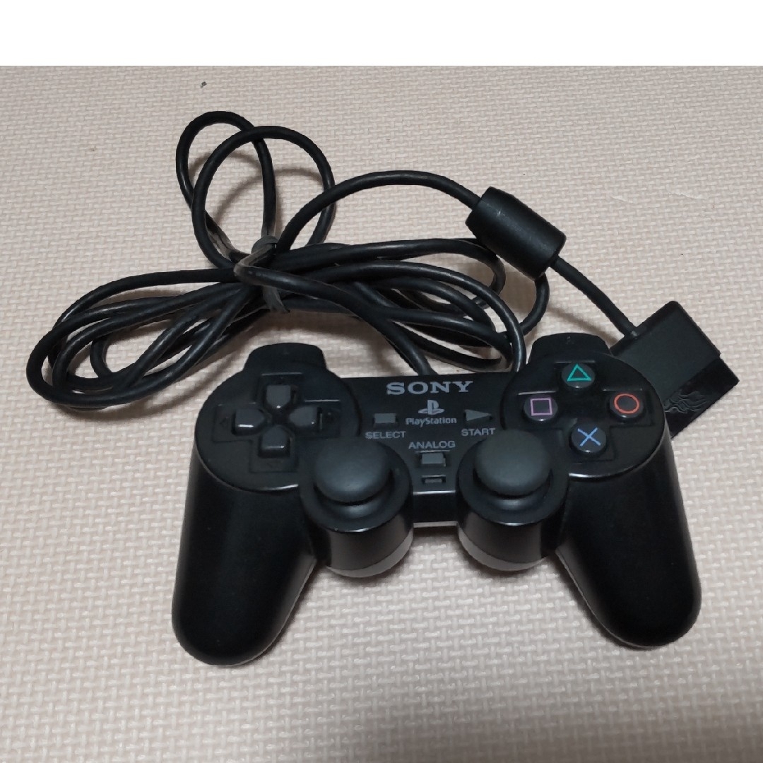 PlayStation2(プレイステーション2)のPS2 コントローラ SCPH-10010 デュアルショック2 エンタメ/ホビーのゲームソフト/ゲーム機本体(その他)の商品写真