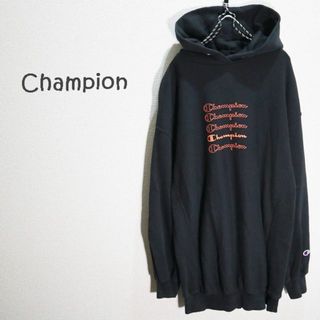 チャンピオン(Champion)の Champion　リバースウィーブ　CW-Q104　スゥエットパーカー　黒(パーカー)