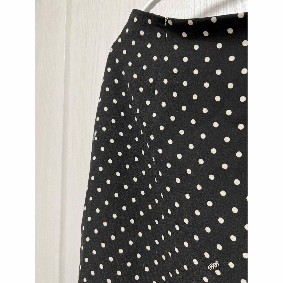 IENA - 【美品】 IENA イエナ sese ドットスカート 水玉 ロゴ IENA - 【美品】 IENA イエナ sese ドットスカート 水玉 ロゴ