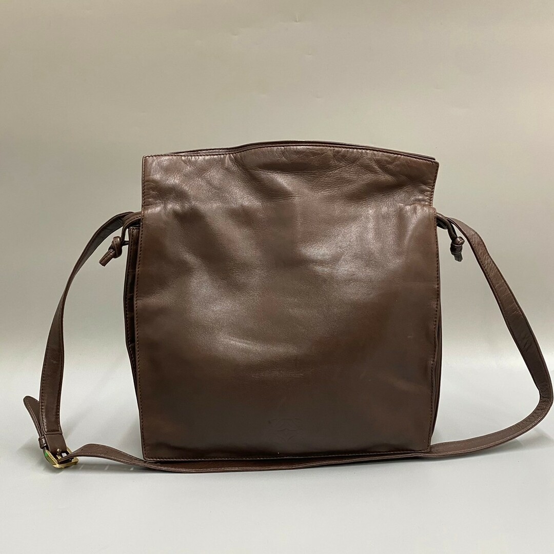LOEWE - 美品 LOEWE ロエベ ヴィンテージ アナグラム ロゴ 巾着 ナッパ