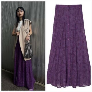 アメリヴィンテージ(Ameri VINTAGE)のAmeriVINTAGE MARGARET LACE A LINE SKIRT(ロングスカート)