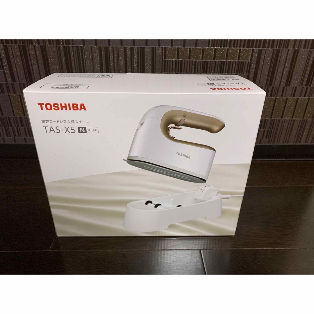 東芝コードレス衣類スチーマーTAS-X5(N) GOLD