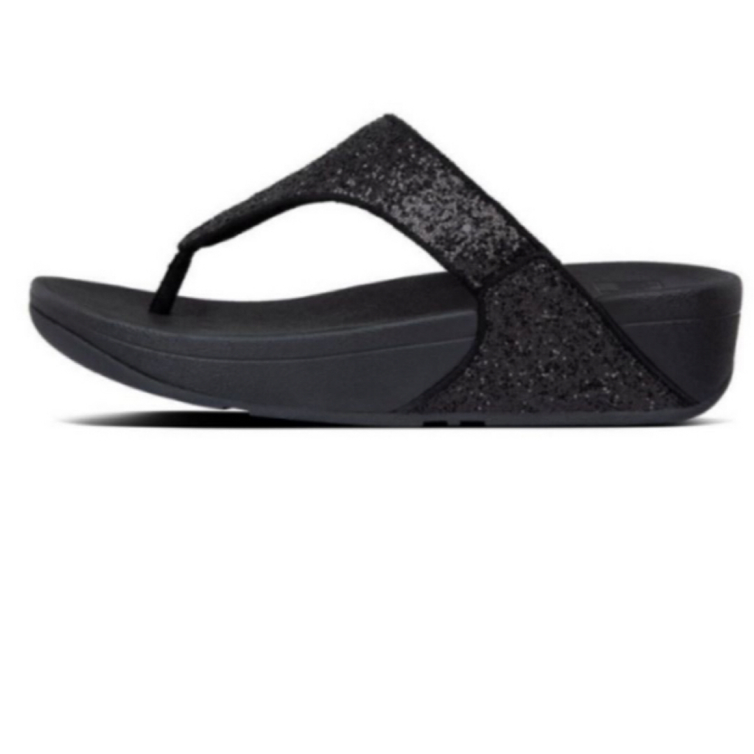 fitflop(フィットフロップ)のFITFLOP BLACK GLITTER LULU GLITTER TOE レディースの靴/シューズ(サンダル)の商品写真