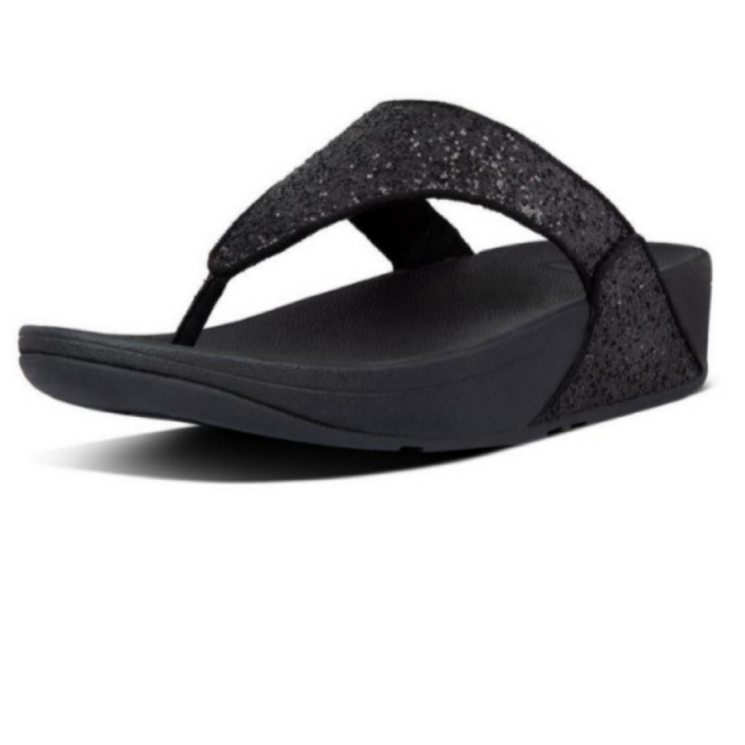 fitflop(フィットフロップ)のFITFLOP BLACK GLITTER LULU GLITTER TOE レディースの靴/シューズ(サンダル)の商品写真