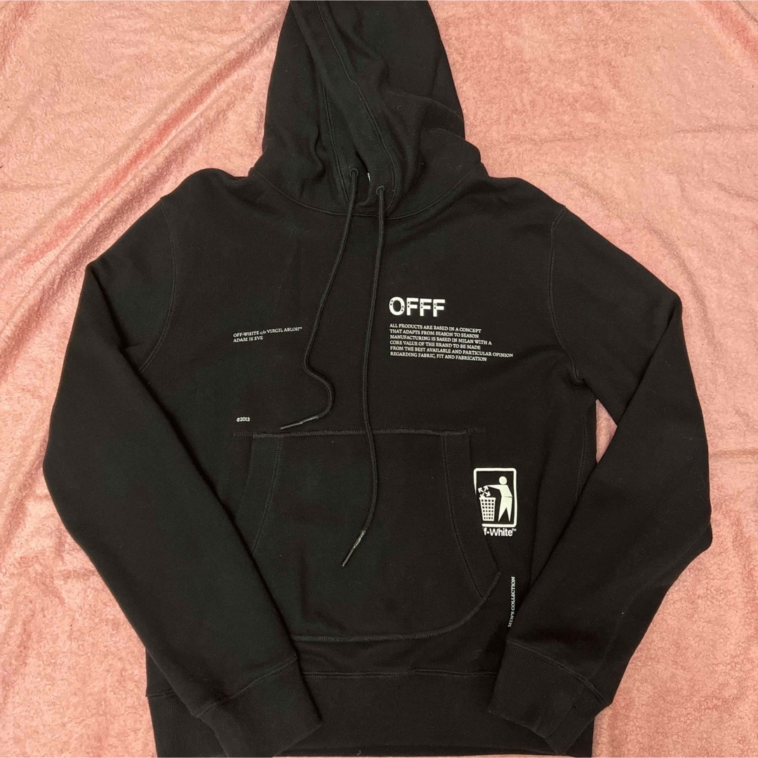 【未使用品】OFF-WHITE パーカー　Sサイズ　オフホワイト