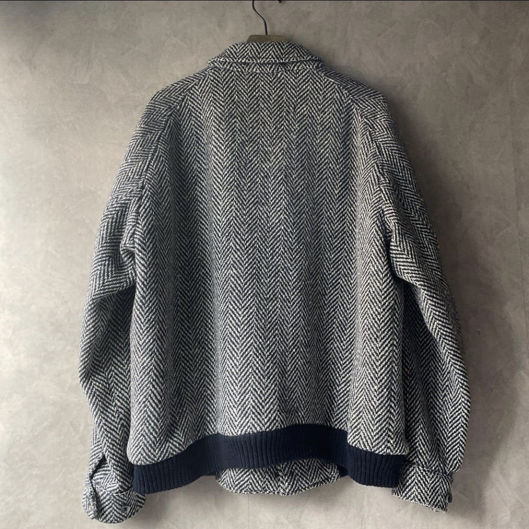 BURBERRY - 【極上/美品】Burberry 一枚袖ツイードハリントン