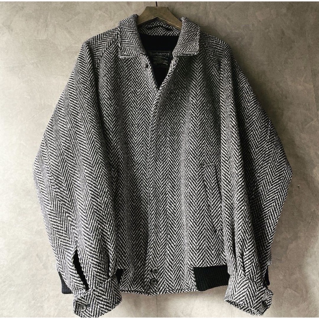 BURBERRY - 【極上/美品】Burberry 一枚袖ツイードハリントン
