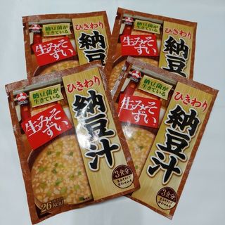 旭松食品 - ひきわり納豆汁生みそタイプ3食分×4袋即席みそ汁