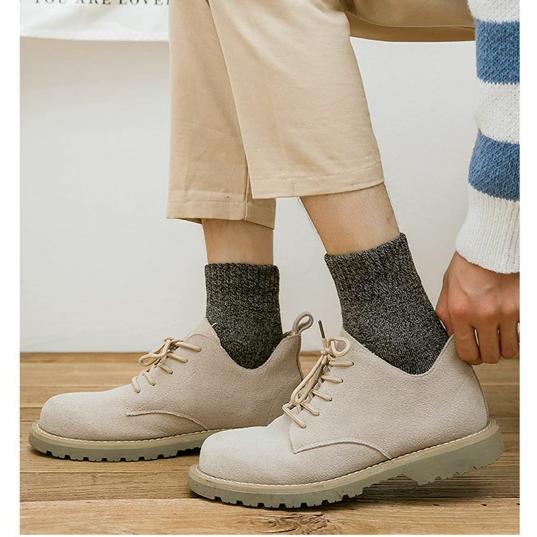 靴下メンズ 冬 カジュアルソックス 厚手 おしゃれ 男性用24.5-28cm メンズのレッグウェア(ソックス)の商品写真