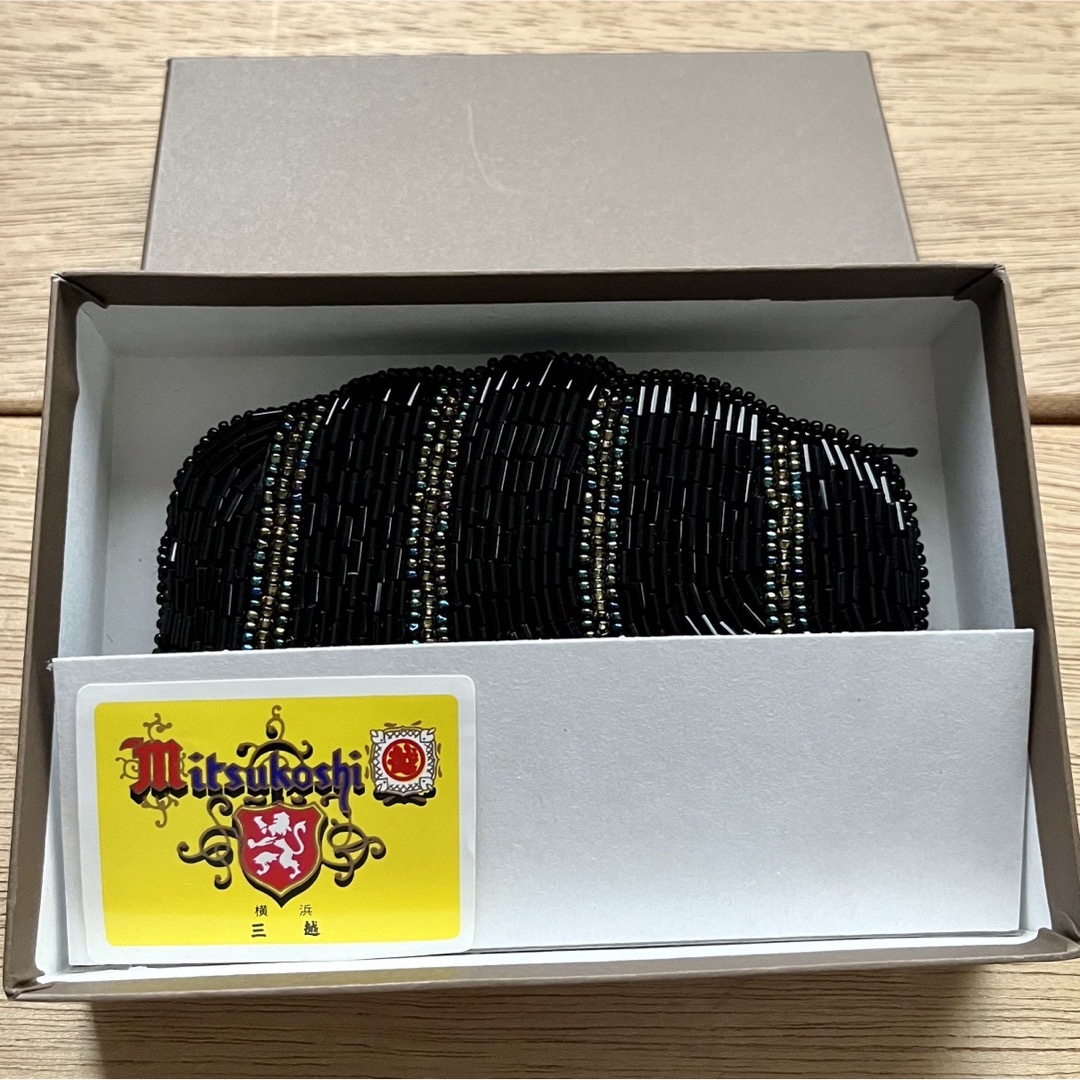 横浜三越 ビーズポーチ コインケース 小銭入れ 小物入れ レディースのファッション小物(コインケース)の商品写真