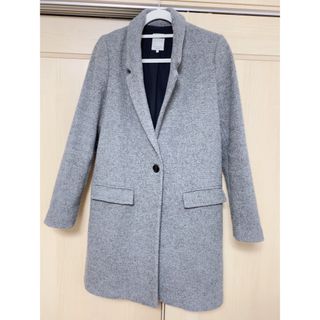 【人気品】ZARA ダブルブレスト　コート　ブラウン　M〜L相当　ゆるだぼ