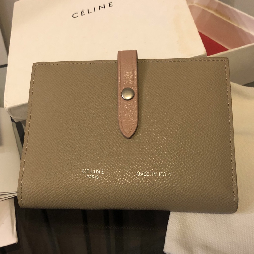 celine(セリーヌ)のCELINE セリーヌ ミディアムストラップウォレット バイカラー レディースのファッション小物(財布)の商品写真