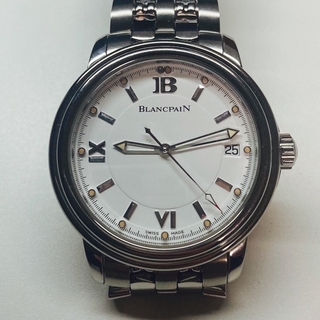 ブランパン(BLANCPAIN)の最終美品付属品有BLANCPAIN ブランパンレマン 純正Dバックル自動巻き(腕時計(アナログ))