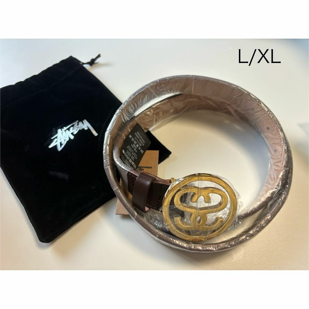新品★Stussy SS-LINK BUCKLE BELT ブラウン L/XL | フリマアプリ ラクマ