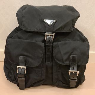 プラダ(PRADA)の正規品 美品 PRADA 工場白タグ31 リュックサック B2811 プラダ 黒(リュック/バックパック)