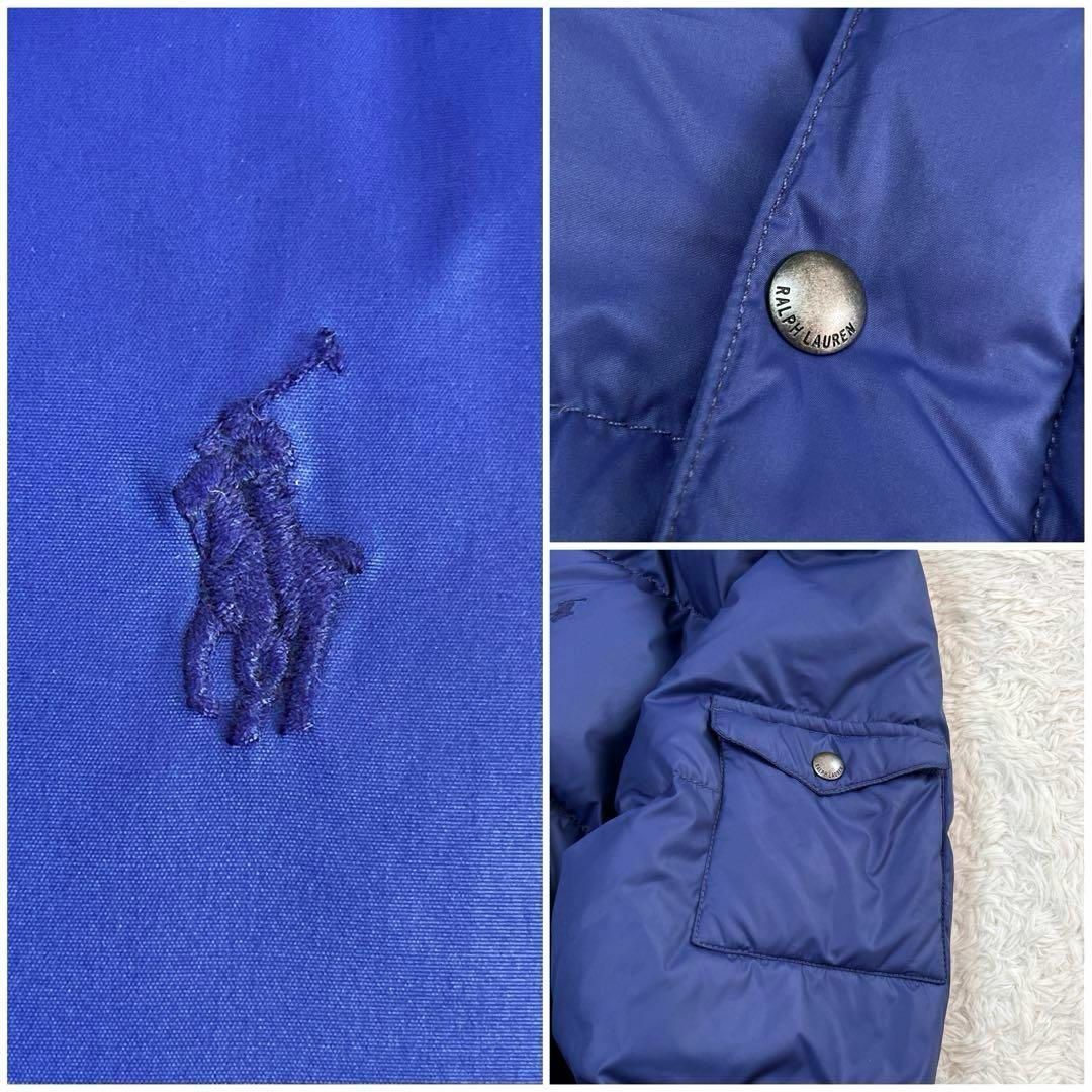 POLO RALPH LAUREN(ポロラルフローレン)の極美品✨ポロラルフローレン　ダウンジャケット　肉厚　くすみブルー　Lサイズ レディースのジャケット/アウター(ダウンジャケット)の商品写真