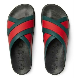 グッチ(Gucci)のグッチ　Gucci Web Slide Black Rubber size9(サンダル)