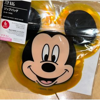 ディズニー(Disney)のディズニー　ミッキー　チャック袋　ジッパー　ジップバック　袋　クリア　透明(ラッピング/包装)