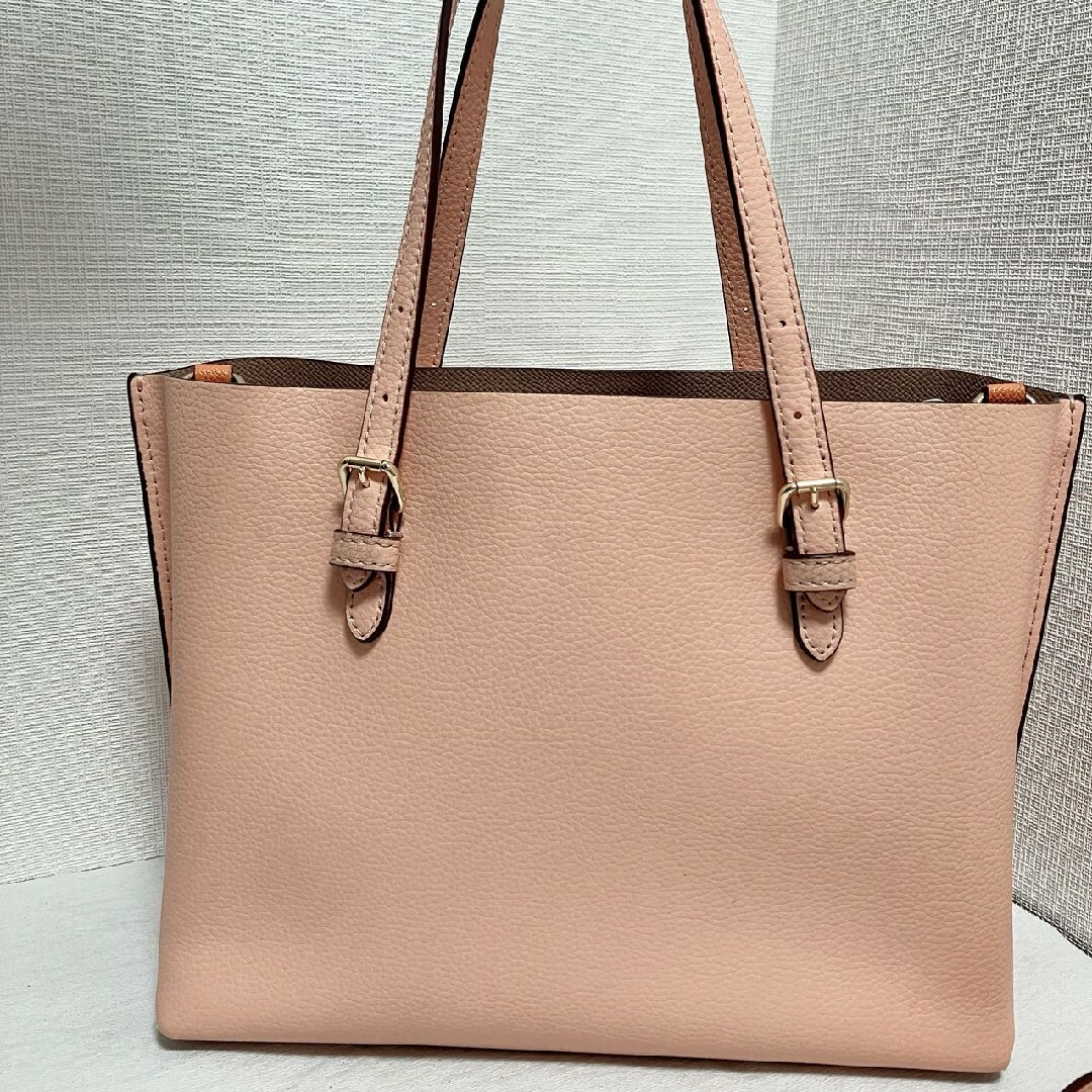 希少色✨COACH ショルダーバッグ 2way モリートート レザー ピンク-