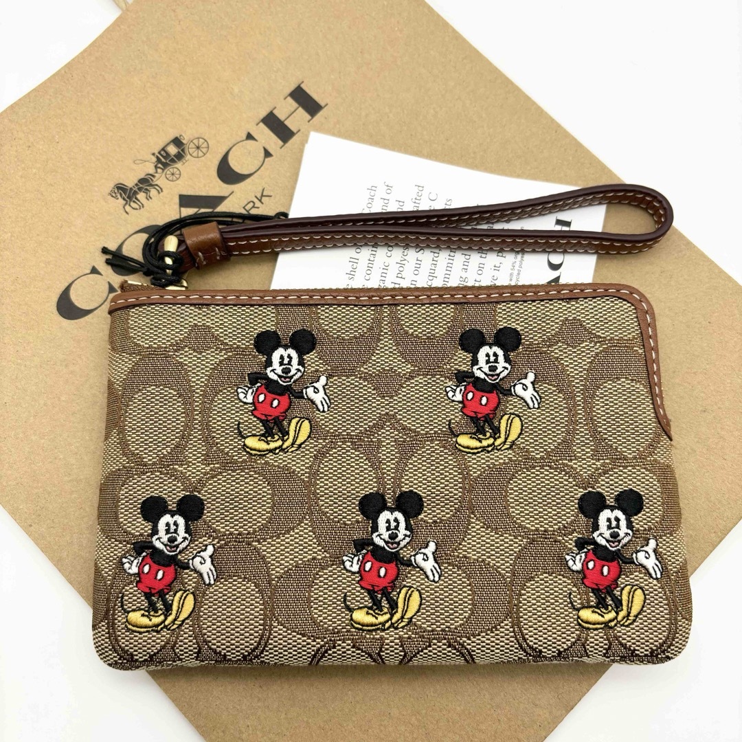 新品未使用　DISNEY X COACH　コーチ　ミッキー　リストレット