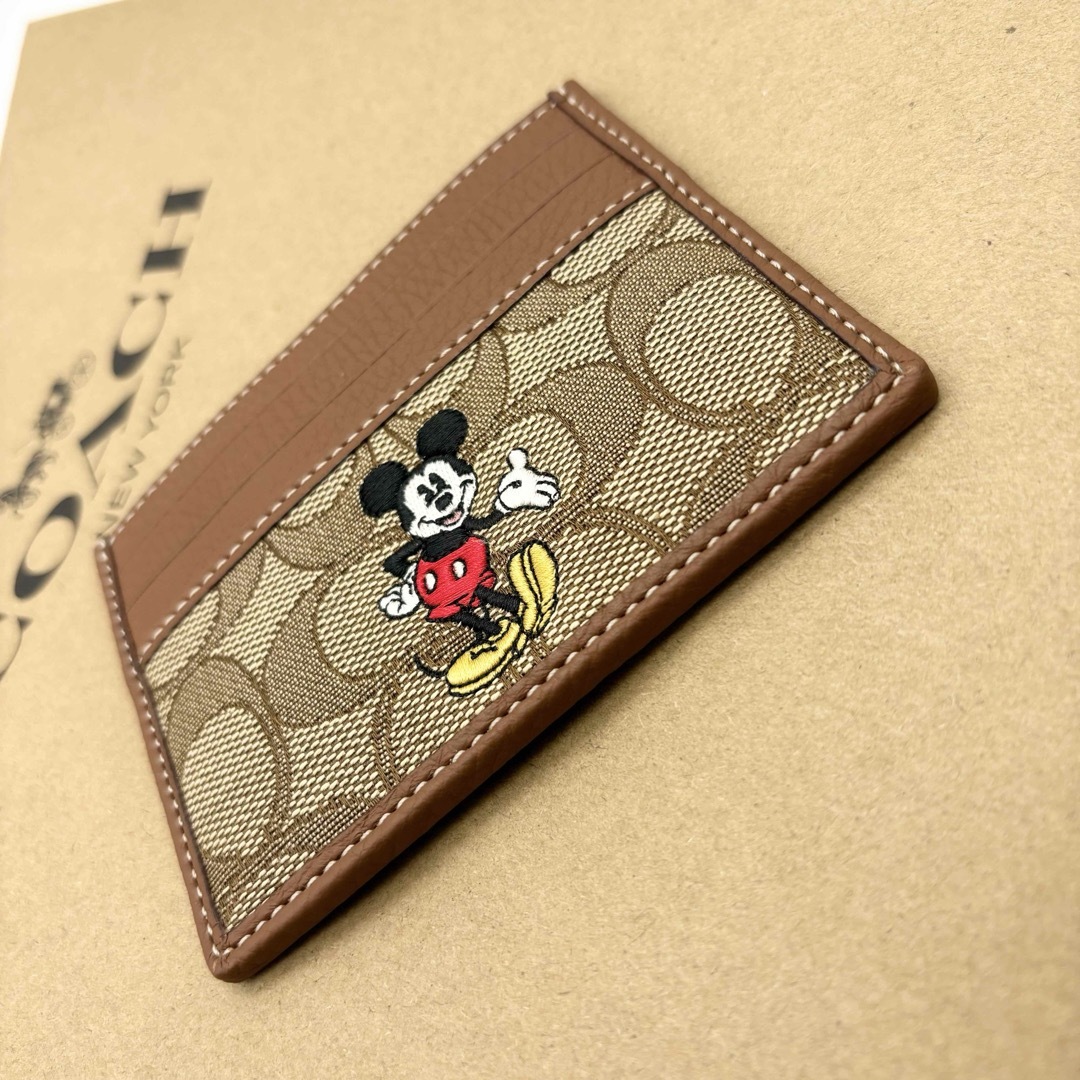 新品未使用 DISNEY × COACH スリム ID カード ケース