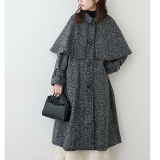 美品　イザベルマラン　エトワール　ロングコート　カシミヤ混　黒