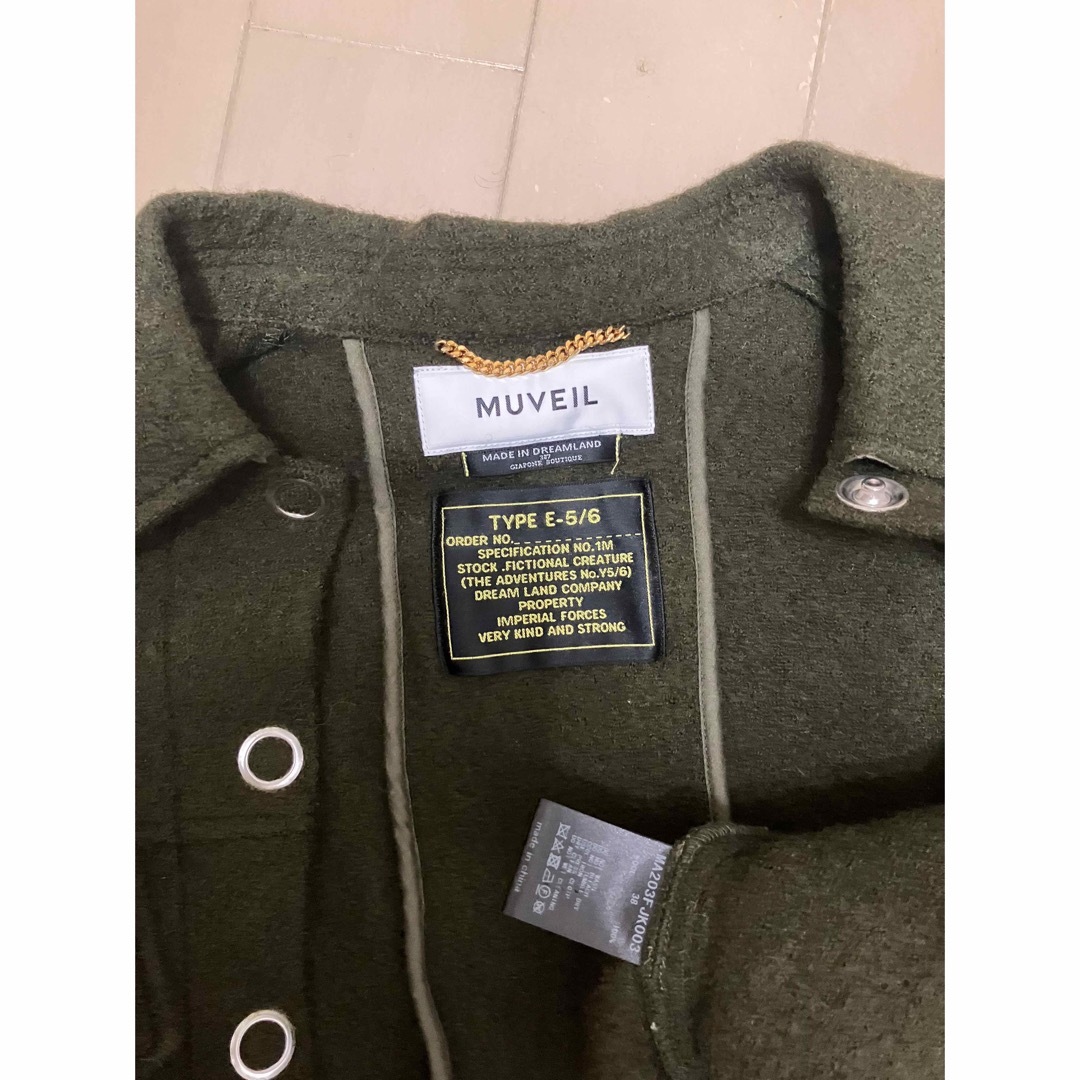 MUVEIL(ミュベール)の80%引以上  MUVEILミュベール シャツジャケット レディースのジャケット/アウター(その他)の商品写真