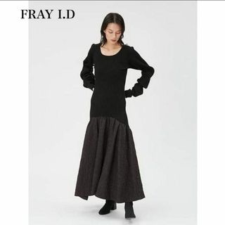 fray id/ニットワンピ黒