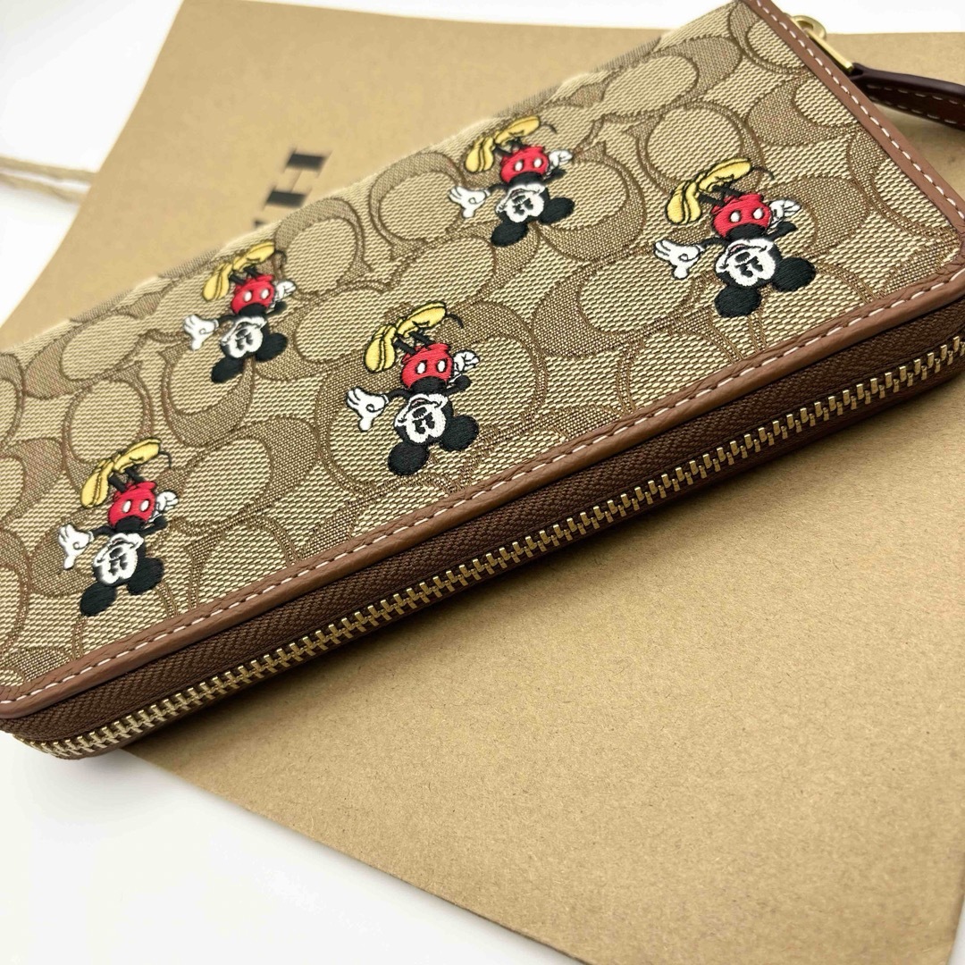 【DISNEY X COACH】アコーディオン ウォレット！ミッキーマウス！