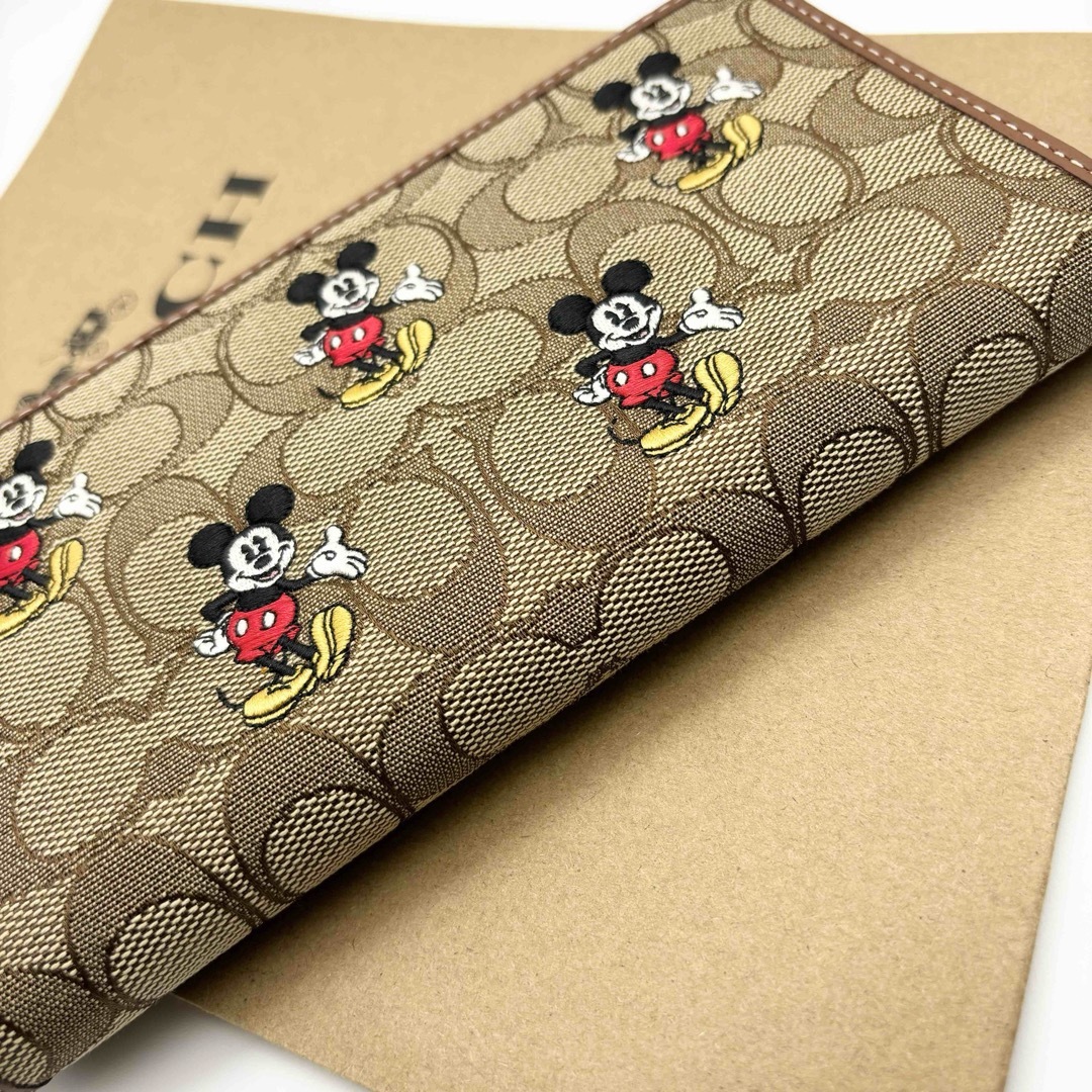 【DISNEY X COACH】アコーディオン ウォレット！ミッキーマウス！