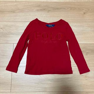 ポロラルフローレン(POLO RALPH LAUREN)のラルフローレン　ロンT 赤　3T 100(Tシャツ/カットソー)