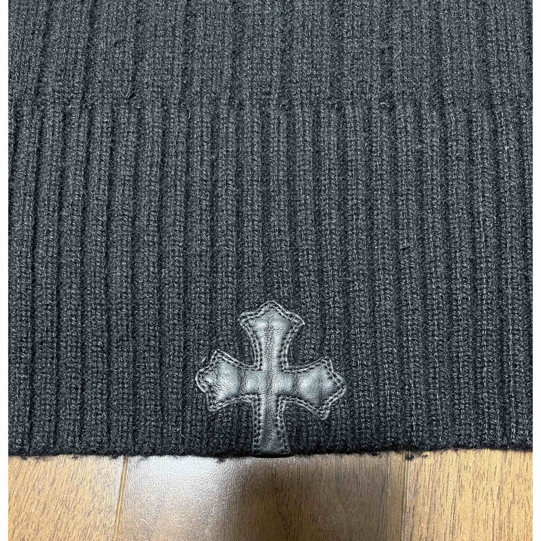 Chrome Hearts(クロムハーツ)のクロムハーツ　カシミヤ 100% ニット　クロスパッチ メンズのトップス(ニット/セーター)の商品写真