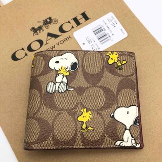 コーチ(COACH)の【COACH X PEANUTS】3-IN-1 ウォレット！スヌーピー！新品！(折り財布)