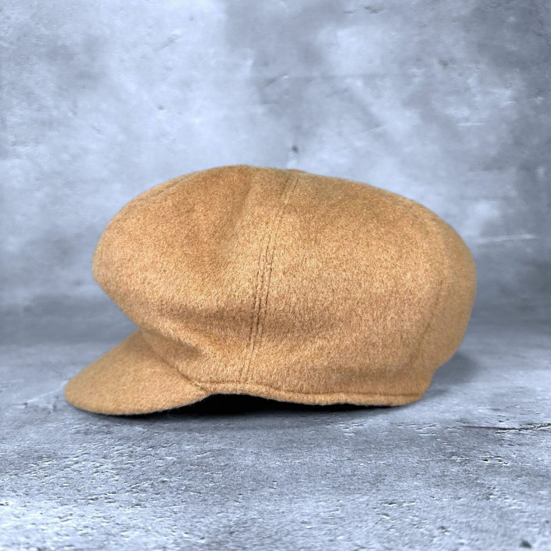 Hermes(エルメス)の【超美品】HERMES 最高級 キャメル 100% キャスケット ハット 帽子 レディースの帽子(キャスケット)の商品写真