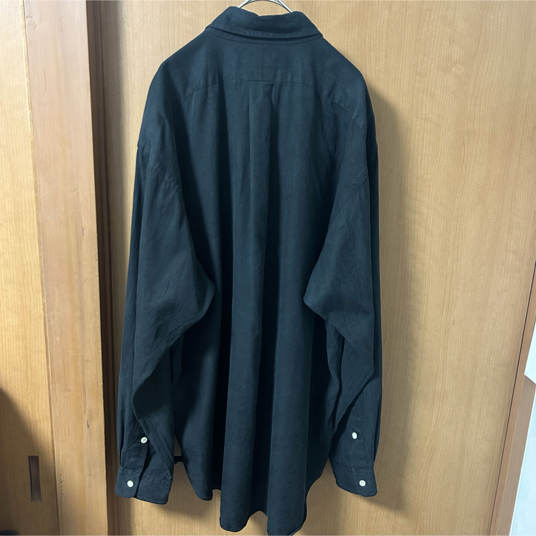 【希少】90s ラルフローレン BLAKE シルクコットン シャツ 黒 ブラック