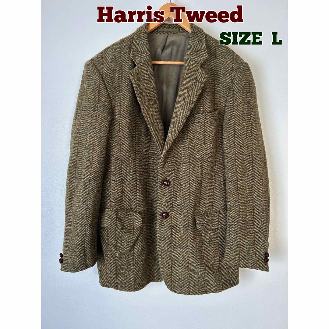 Harris Tweed ハリスツイード　ウールジャケット　ツイードジャケットテーラードジャケット