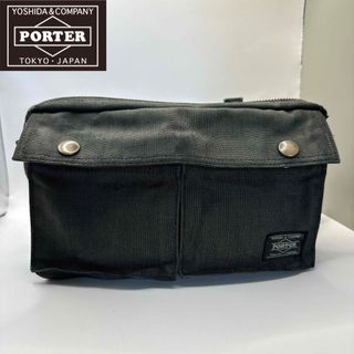 ポーター(PORTER)の【匿名配送】 希少 PORTER スモーキー ウエストバッグ ブラック(ウエストポーチ)