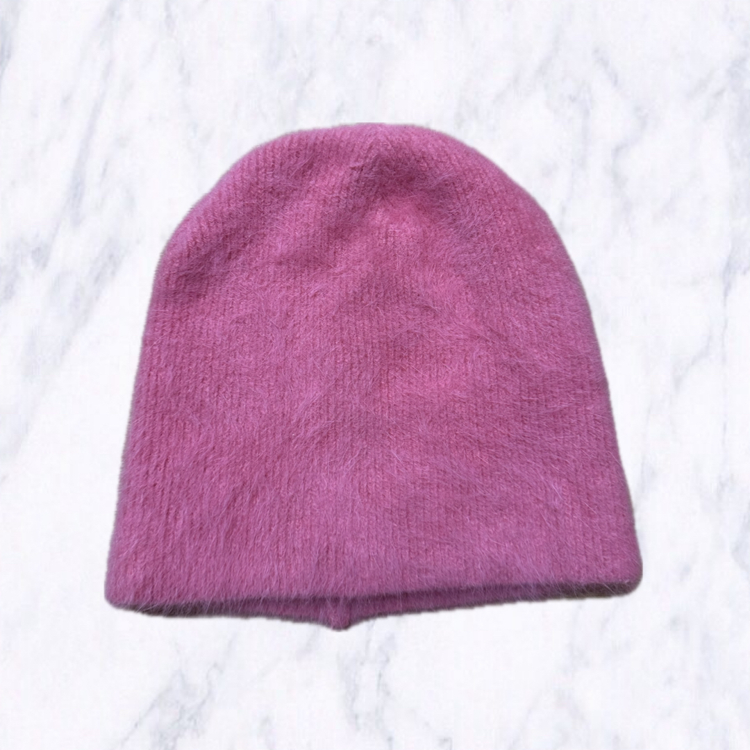 dazzlin(ダズリン)のふわふわニット帽　ピンク レディースの帽子(ニット帽/ビーニー)の商品写真