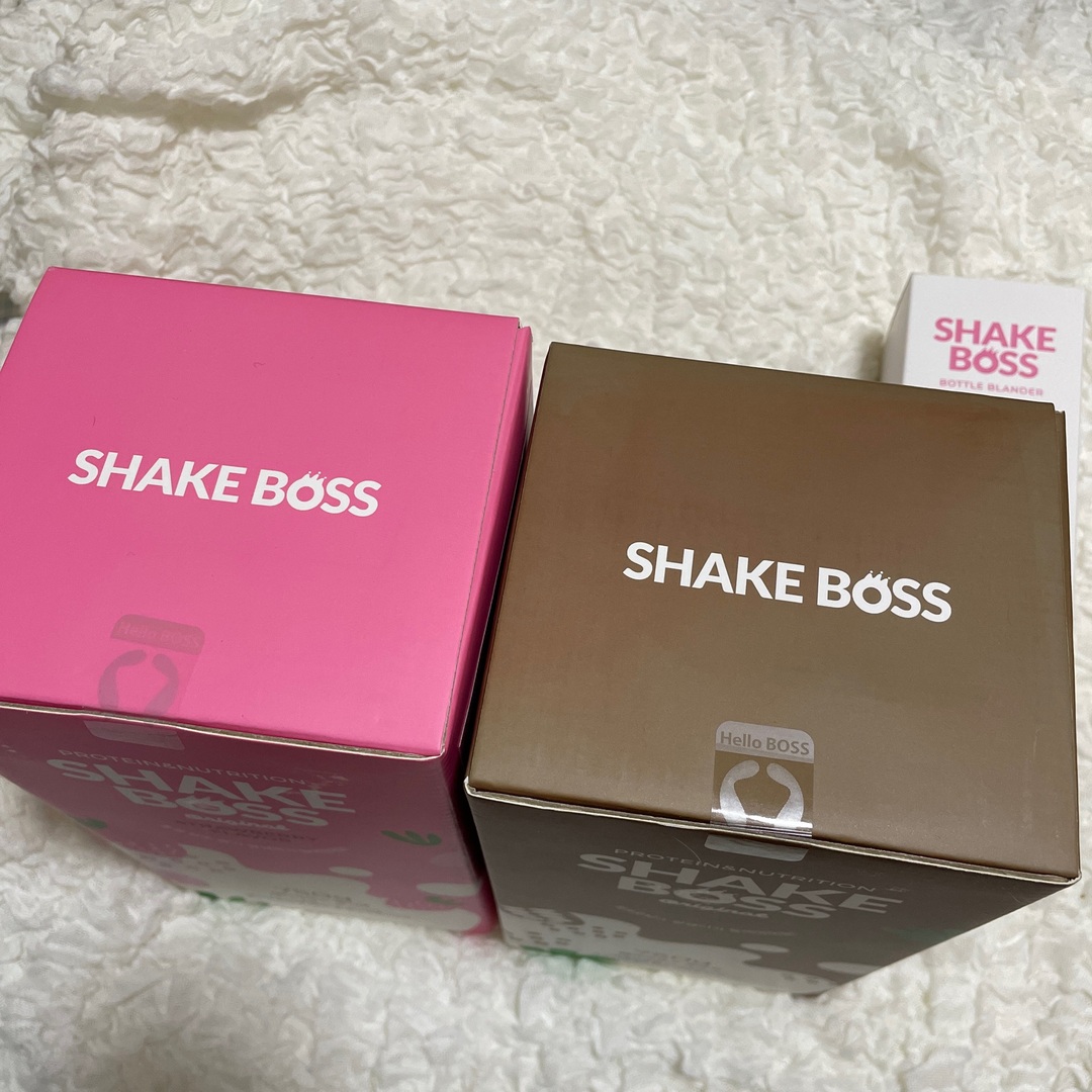 シェイクボス 2本セット　チョコちょこいちご　プロテイン　韓国　シェイカー付き コスメ/美容のダイエット(ダイエット食品)の商品写真