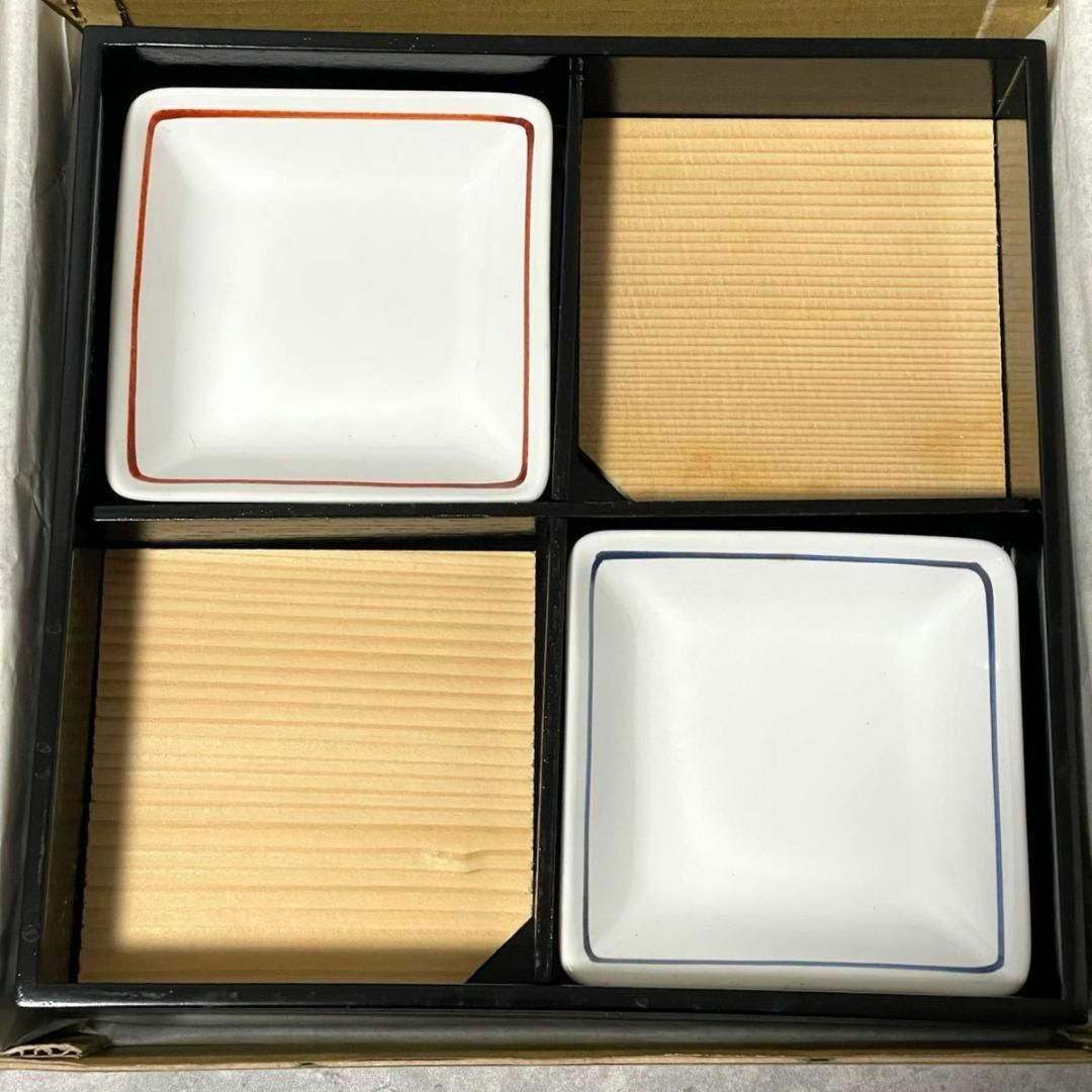 松花堂弁当 五客 仕切り木製漆器 重箱 懐石道具 茶道具 おせち 松花堂弁当 五客 仕切り木製漆器 重箱 懐石道具 茶道具 おせち