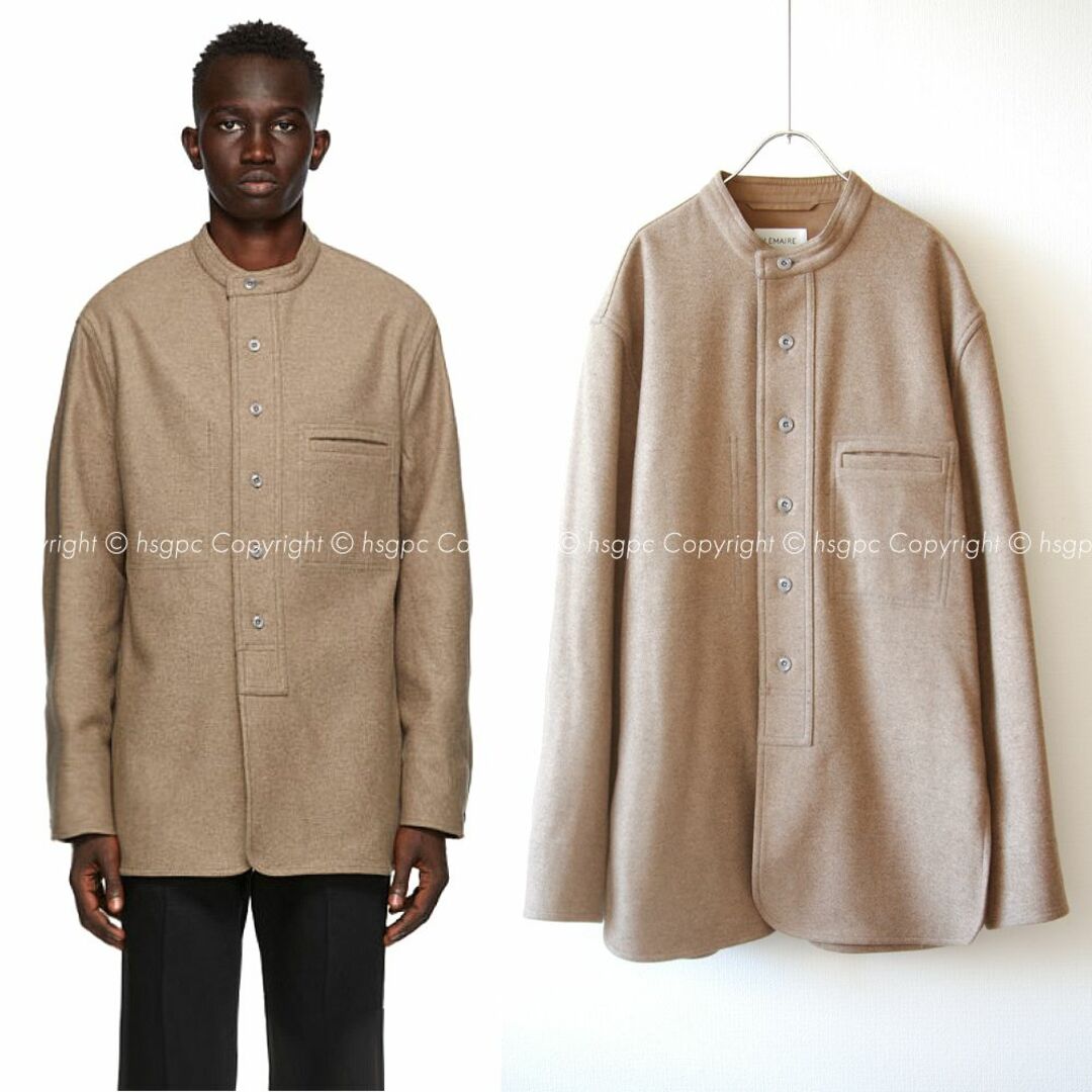 LEMAIRE - 【定価10万】ルメール フェルト ウール ロング シャツ LEMAIRE - 【定価10万】ルメール フェルト ウール ロング シャツ