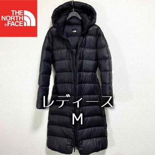 程度良好 THE NORTH FACE ロング ヌプシ ダウンコート ブラック黒