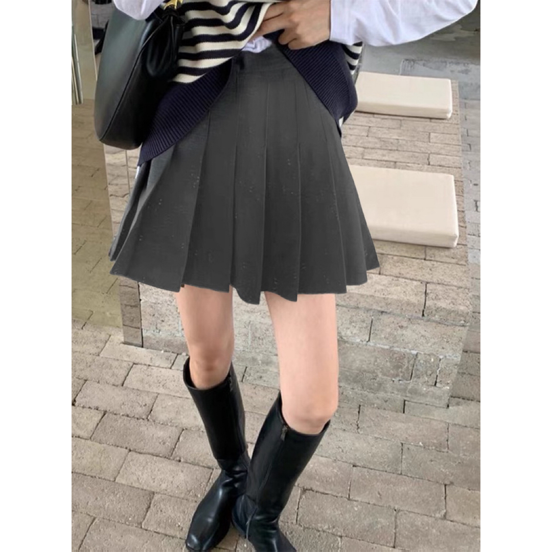GRL(グレイル)のインパン裏付きプリーツミニスカート レディースのスカート(ミニスカート)の商品写真