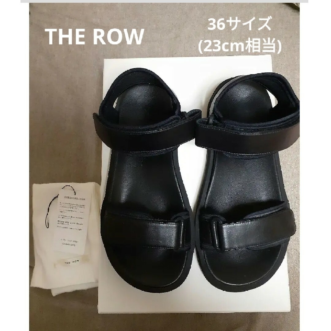 THE ROW - ザロウTHE ROW Hook and Loop レザーサンダル 36サイズの